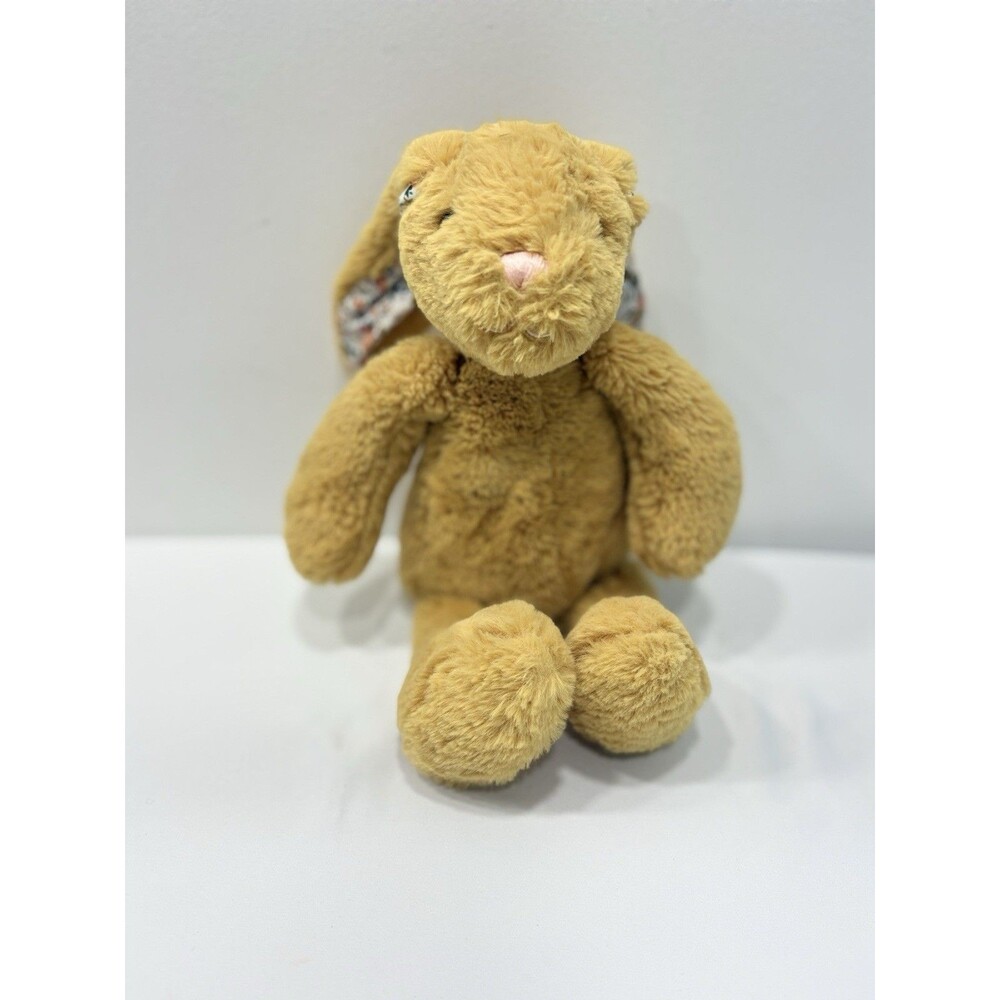 Manhattan Toy Golden Beige Bunny Rabbit Floral Pattern Ears Retired 2019 Plush